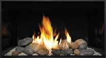 or Driftwood Fire Art. The DVS GS & DVL GS Inserts come standard with ceramic glass resulting in greater radiant heat.