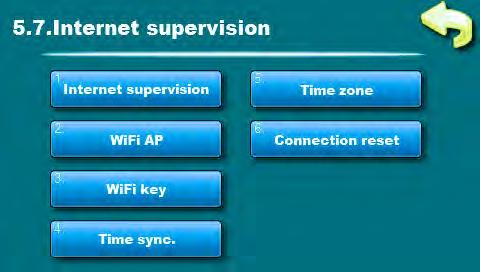 Internet supervision (additional equipment) 5.7. INTERNET SUPERVISION - avaible only from software version "v2.