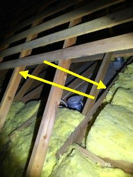 Insulation missing over