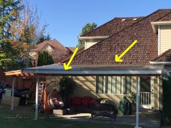 2. Gutters Gutters and downspouts appeared in good condition overall.