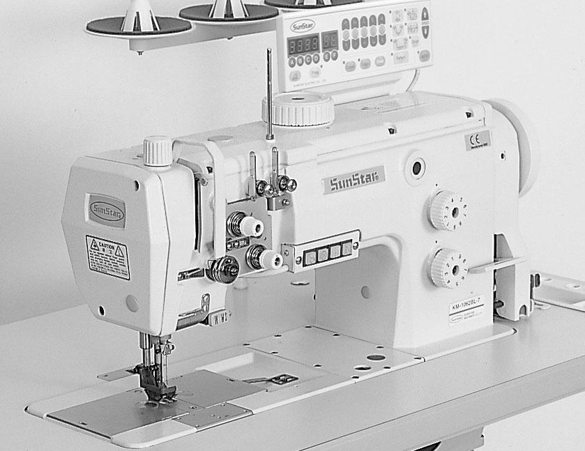 1-4) Machine operation Warning KM-1060BL Series are intended to be used for industrial purposes for sewing textiles and other similar materials.