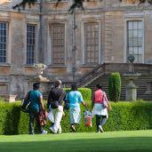 Belton House Grantham, Lincolnshire Sitting elegantly in formal gardens with views across Pleasure Grounds and an ancient deer park, Belton is often cited as being the perfect example of an English