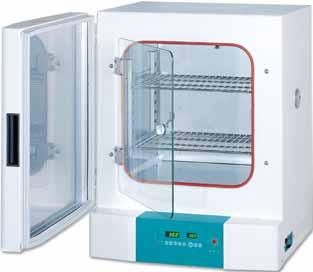 (General) Versatile air-jacketed natural convection incubators. Temperature range from ambient +5 C to 70 C. Microprocessor PID control / Temperature calibration / Automatic tuning.