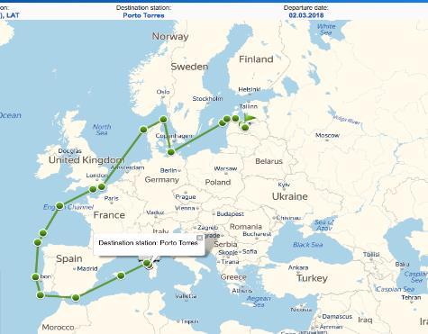 РЕДЕЛЕНИЕ ДИСЛОКАЦИИ Testing New Services - АГОНОВ И КОНТЕЙНЕРОВ Tracking for Containers at НА СУШЕ И НА МОРЕ cargo vessel lines