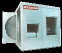 The Reznor Model SHE provided the same amount of heat as conventional unit heaters, but used less natural gas.