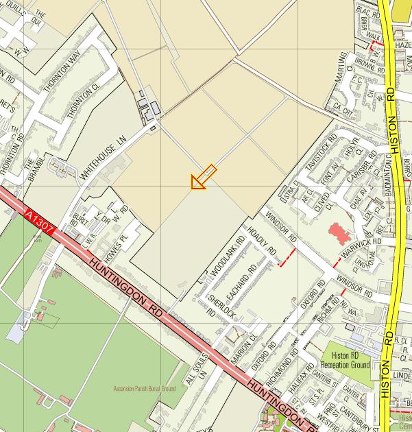 of the site is indicated in
