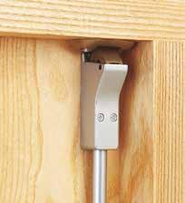 Anti-thrust device prevents forced latch retraction Panic Exit for Double Doors Briton 377 Double door combination Suitable for rebated double doors Comprises 376 rim latch and 378 vertical bolt
