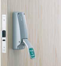 door height (mm) 2500 2500 n/a n/a Features Push Pad Emergency Exit Bolt Briton 372 Pad operated vertical bolts Two point locking Anti-thrust device, prevents forced latch retraction Suitable for