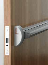 573.N - Touch Bar Exit Solution with Mortice Nightlatch 571.EL - Electromechanical Exit Device Briton 573.