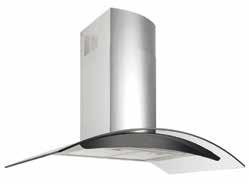 R A N G E H O O D S R A N G E H O O D S T STYLE CANOPY RANGEHOOD - MM CH624SL CURVED GLASS CANOPY RANGEHOOD - 900MM CHGSTL FINISH Stainless Steel with Black Glass display FINISH Stainless Steel with