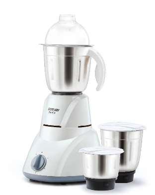 Mixer Grinder - Slick MRP: 3495 Warranty Product 2 Year Motor 2 Year 500W, 230V, 50Hz 30 minutes rated copper motor Three SS Jars for multiple functions Three Speed Control with Incher Liquidizer Jar