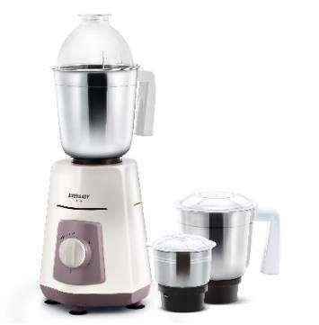 Mixer Grinder - Fuerza MRP: 4095 Warranty Product 2 Year Motor 5 Year 600W, 230V, 50Hz 30 minutes rated Copper motor Three SS Jars for multiple functions Three Speed Control with Incher Liquidizer