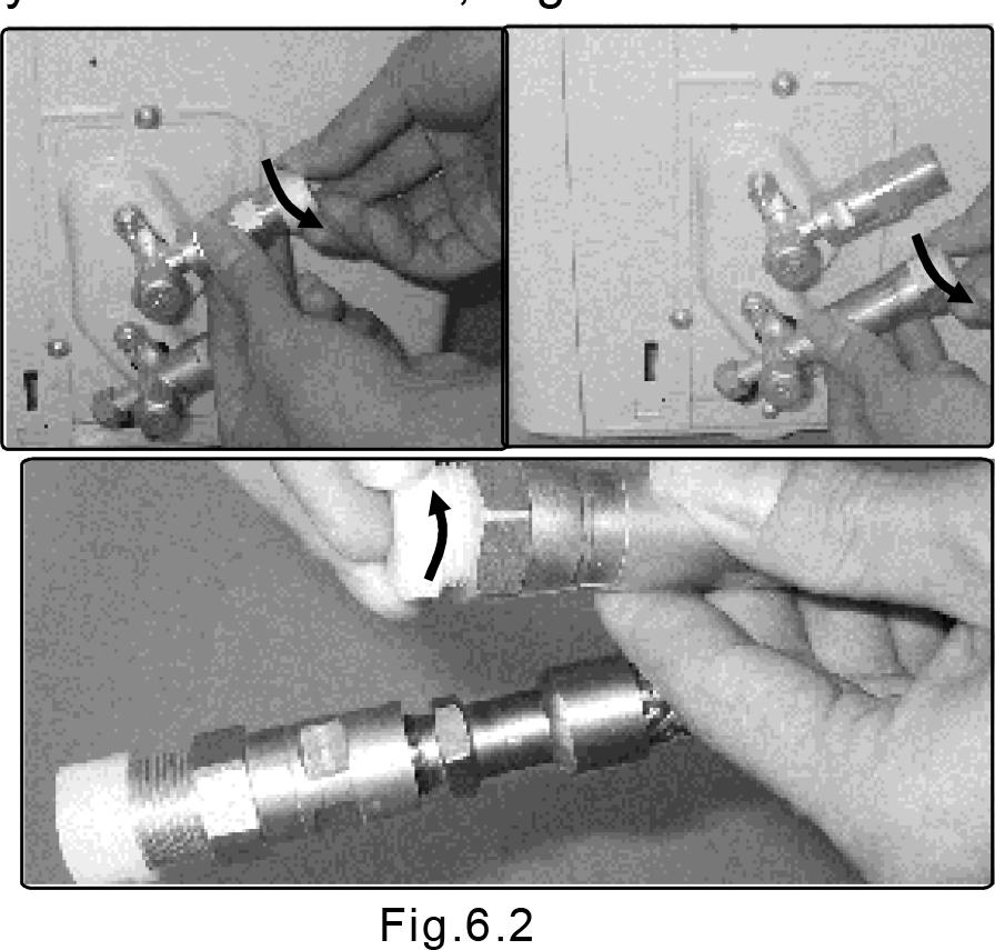 Ensure the marks on the connector are the same to the indoor s and outdoor s respectively during connection. 1. First remove the water tray on the outdoor unit as shown in Fig.6.1. 3.