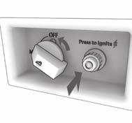 This appliance can be lit electronically or with a match. When lighting, follow these instructions exactly. B. Before lighting, smell all around the appliance area for gas.