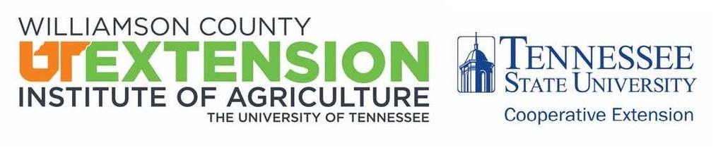 4215 Long Lane, Suite 200 Franklin, TN 37064 615-790-5721 Williamson County farmers and producers recently (June 1-7) turned in Tennessee Ag Enhancement Program applications for the upcoming program