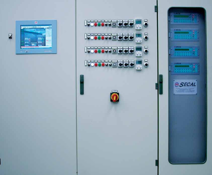 Control Boards Control Boards Sectional electrical boards with IP 55 protection, fitted with lockable security door.