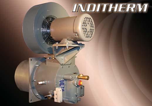 INDITHERM Low temperature gas burners 1-2.3-1 High turndown for maximum operation flexibility. Maximum capacities up to 1800 kw. Designed for firing in indirect fired processes.