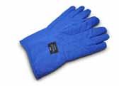Cryo safety gloves protect hands and arm when inserting or removing inventory.