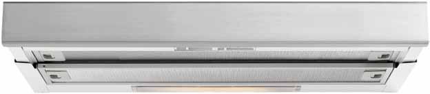 filters Optional accessories: Charcoal filter GECF0108 GEH9017 18 90cm Front Recirculating Slideout Rangehood Extraction or recirculation 440m 3 /hr drawing capacity Stainless steel rail 