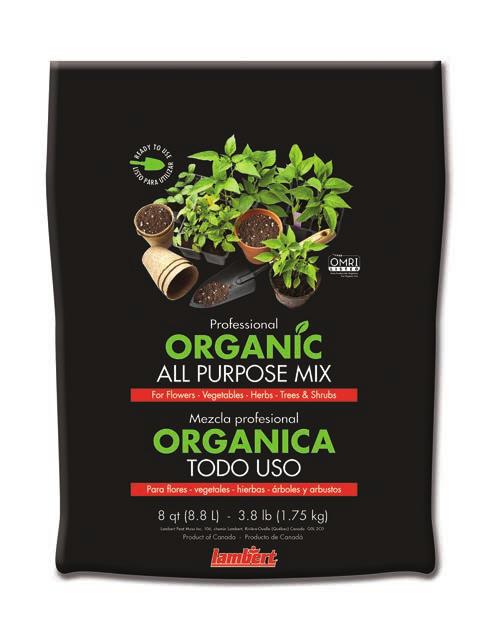 Organic Potting Mix Professional Organic All Purpose Mix This ready to use, environmentally friendly peat-based substrate promotes healthy and rapid plant growth for all your favorite flowers,
