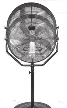 11) 360 Fan Body Rotation Caution: Ensure the unit is turned OFF and unplugged, and the blades are stationary prior to making any adjustments.
