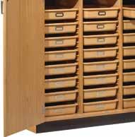 Organized Storage TOTE TRAY & SHELVING STORAGE CABINET A great place to store projects and larger