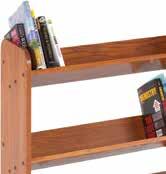 All trucks have 5" locking swivel casters. COLOR # OF SHELVES CLEARANCE SIZE WEIGHT BT011 Northwoods Oak 2 Sloped and 1 Flat 12" 37-3/4" x 32" x 13" 60 lbs.