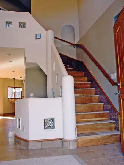foyer is the focal point when entering the home.