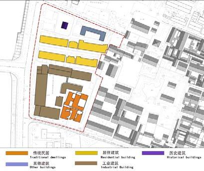 7 The Schematic diagram of Tianyi Pavilion historic district building function TABLE II LIST FOR BUILDINGS OF HISTORICAL DISTRICT OF TIANYI PAVILION Type Floor Space Covered Area Historical Building