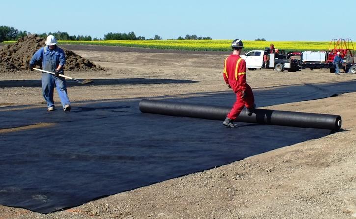 Geotextiles (cont ) Typical Installation: Panels unrolled using labourers Adjacent