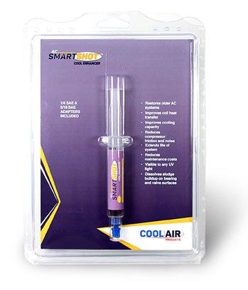 AC/SMARTSHOT COOL ENHANCER is a performance enhancer composed of two catalysts and a lubricating agent which enable the AC/R to work at maximum efficiency BENEFITS Brings back the