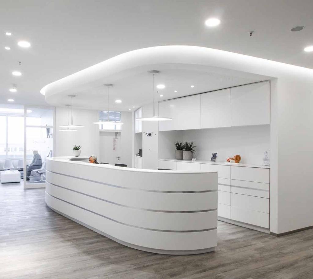 CUSTOM WORK Craftsmanship meets medical technology Decades of expertise in perfection In order to keep a medical practice or clinic facility running successfully, it takes more than just separate