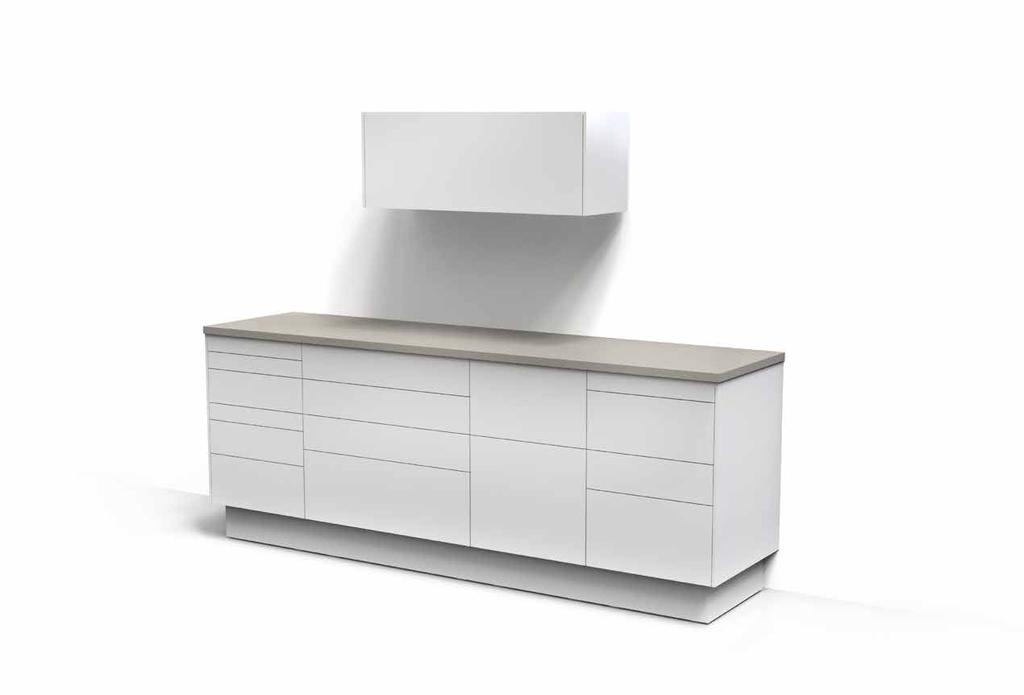 OVERVIEW OF FITTING OPTIONS CORIAN modular instrument cabinets Bespoke configuration