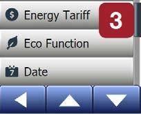 Energy Tariff The Energy Tariff button allows you to