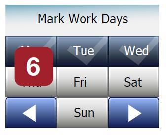 Mark your Work days and confirm 7.