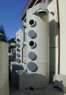 Upon completion of the system, we also provide a centrifugal fan outside the abatement