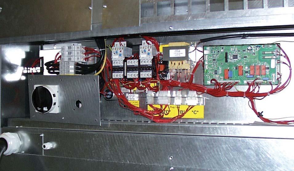 manual 21. Controls 21 Control unit with main circuit board Dryer with standard loading door Fig. 1 Control unit is placed behind the rear panel.
