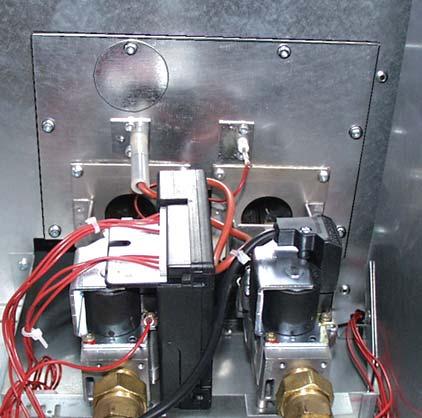 Remove the 6 screws B in order to dismount the 2 gas burners with valves and the control box, fig. 2. 4.