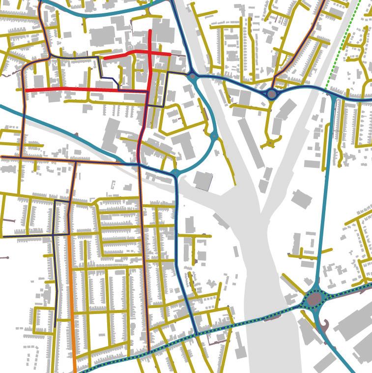 Strategic Routes High Streets Secondary Routes Residential Streets Bus Routes