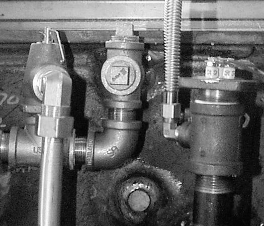 CONNECTION OF OTHER STEAM COOKING EQUIPMENT TO AN ELECTRIC OR GAS BOILER Steam can be supplied to additional steam equipment from the auxiliary steam port on the boiler, or Steam Line Connection (Fig.
