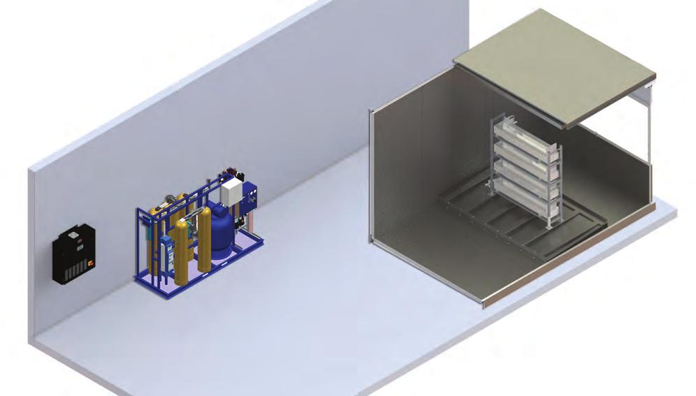 Demi- Cabinet Conditioned Space DAH - Ducted Air Humidifier Mounts in moving air stream of AHU or ductwork Multiple humidifiers assembled on factory