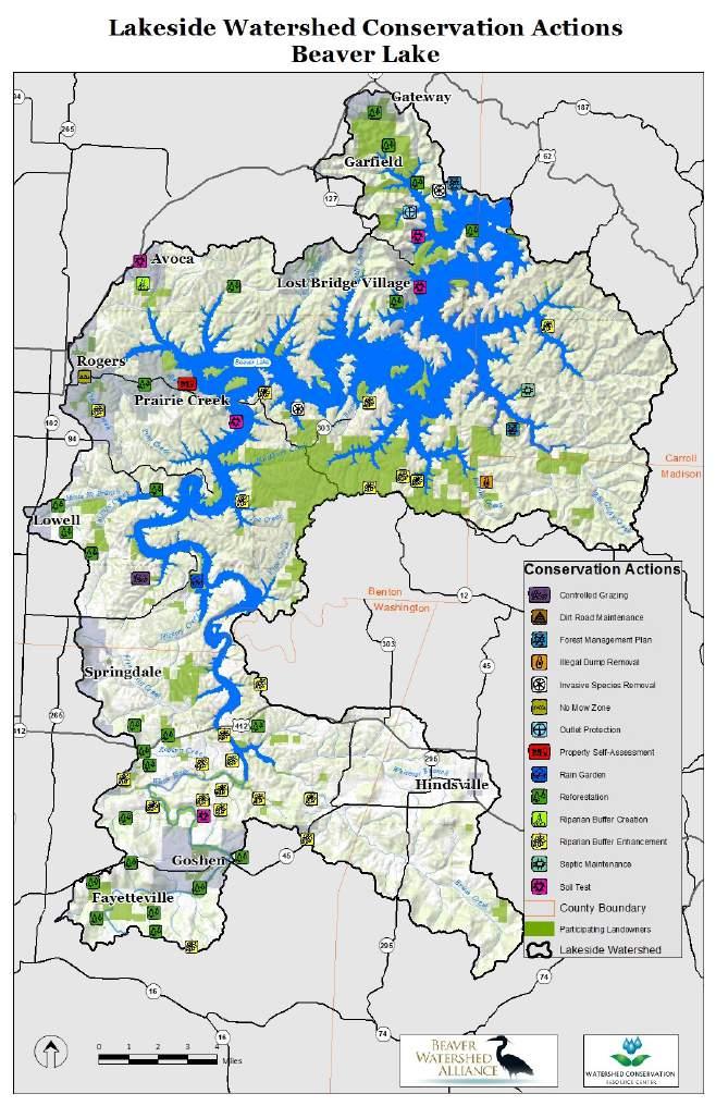 Work Planned in West Fork and Lakeside Watersheds A 4.