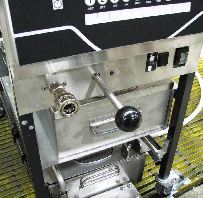 DISPOSE. Press button; display shows DISPOSE? YES NO. 4. Press button; DRAIN VAT? YES NO shows in display. Press X button if draining the vat is not desired and skip to step 7. Figure 2 5.