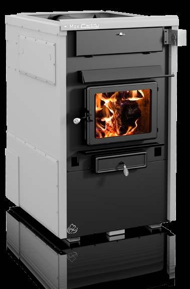 Max Caddy PF01102 wood Heating area ( * ) (1) (11) Size Log length Average particulate emissions rate 1,500-3,500 Ft 2 36 1/4 W X 60 1/8 D X 50 1/2 H 25 0.753 lb/mmbtu (0.