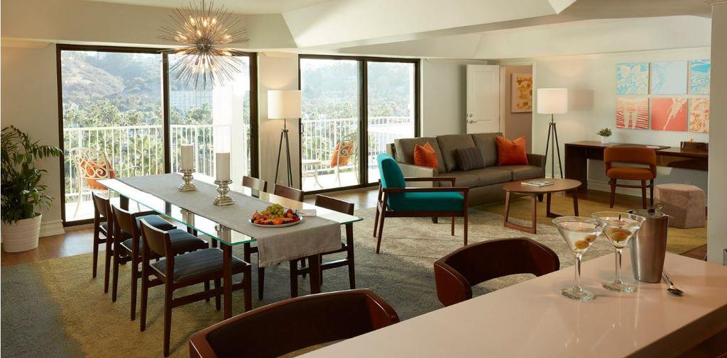 SKYLINE SUITE Bringing some friends? Skyline Suites are ideal for families, or anyone wanting a little extra room.