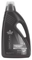 Cleaning Formulas WARNING To reduce the risk of fire and electric shock due to internal component damage, use only BISSELL cleaning formulas intended for use with the deep cleaner.
