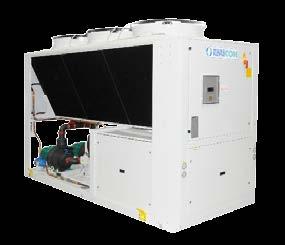 AIR R-410A FC Packaged air cooled chillers of series with integrated free cooling section are suitable for outdoor installation and can be used to cool glycol fluid solutions for air conditioning or