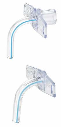 Tracheostomy tube without cuff made of thermosensitive PVC, siliconised Xray line soft, smooth, transparent flange obturator in tube with connector 2 neck tapes 3,0 3,5 4,5 5,5 4,2 4,8 5,4 6,9 8,2