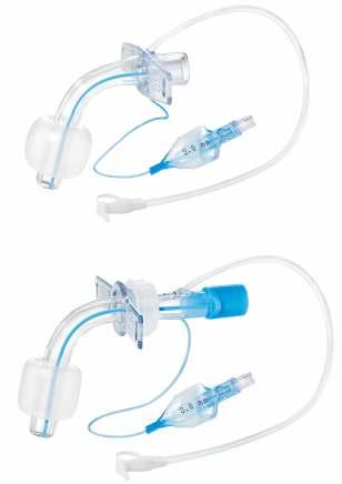 Tracheostomy tube with suction lumen made of thermosensitive PVC, siliconised very usefull for longterm ventilation allows suctioning of secretions from above the cuff suction lumen ended with