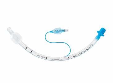 Tracheal tube with low pressure cuff oral nasal Murphy type made of thermosentitive PVC transparent high volume low pressure cuff Xray line clear tube markings marked pilot balloon transparent 15 mm